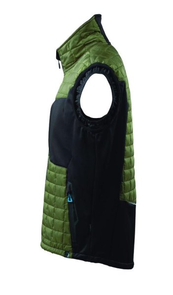 Zoom bild av Termoväst, mossgrön/svart