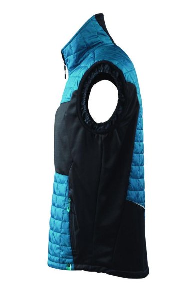 Zoom bild av Termoväst, mörk petrolium/svart