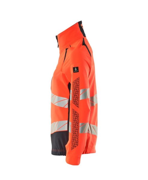 Zoom bild av Dam stretchjacka, röd/mörk marin