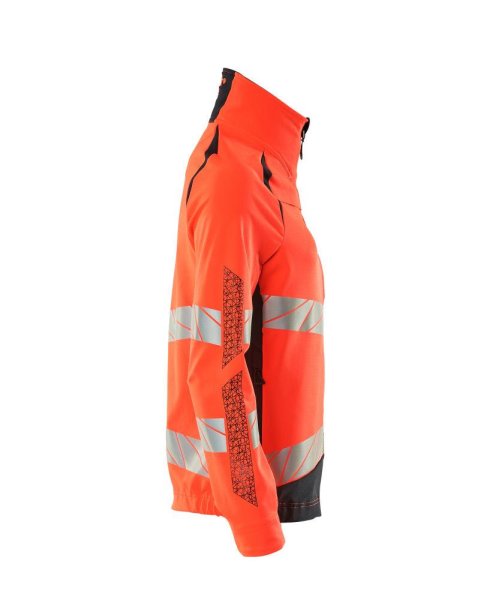 Zoom bild av Dam stretchjacka, röd/mörk marin