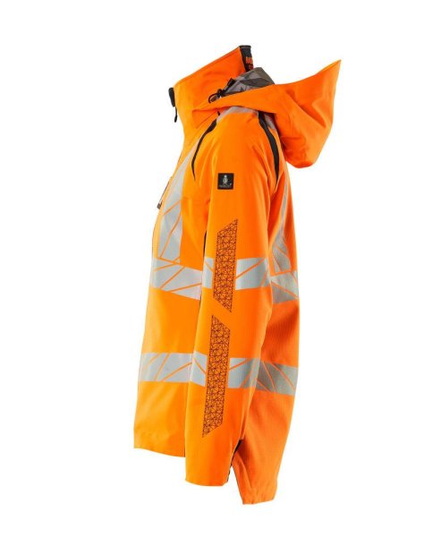 Zoom bild av Dam skaljacka, orange/mörk marin