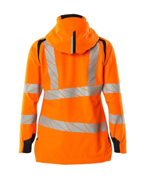 Zoom bild av Dam skaljacka, orange/mörk marin