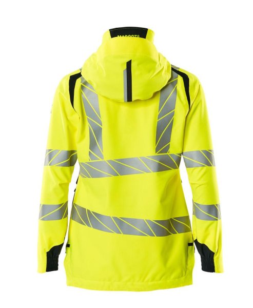 Zoom bild av Dam skaljacka, gul/mörk marin