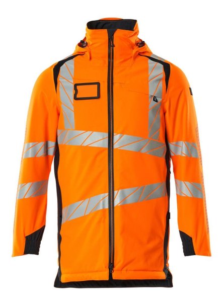 Zoom bild av Parkas, orange/mörk marin