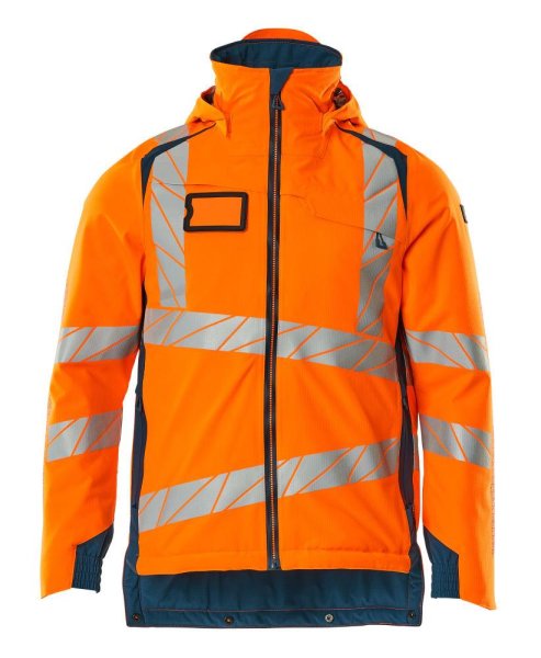 Zoom bild av Vinterjacka, orange/petrolium