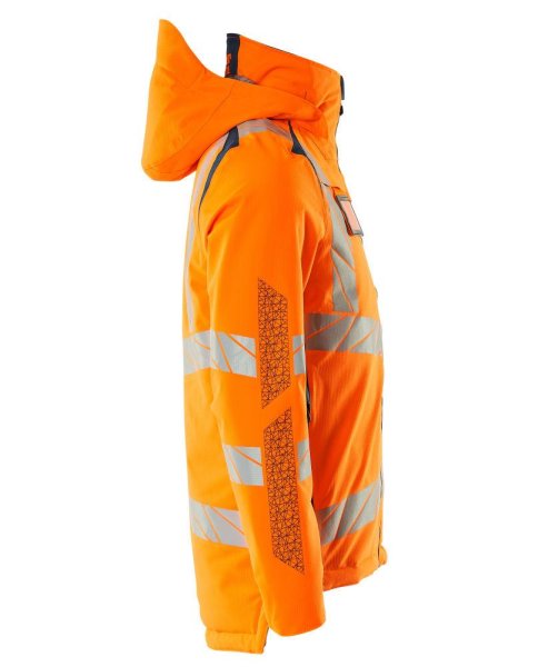 Zoom bild av Vinterjacka, orange/petrolium