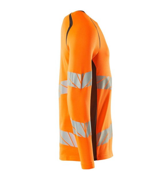 Zoom bild av Långärmad t-shirt, orange/mörk antracite