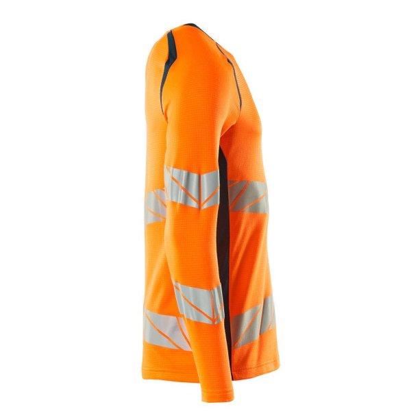 Zoom bild av Långärmad t-shirt, orange/petrolium