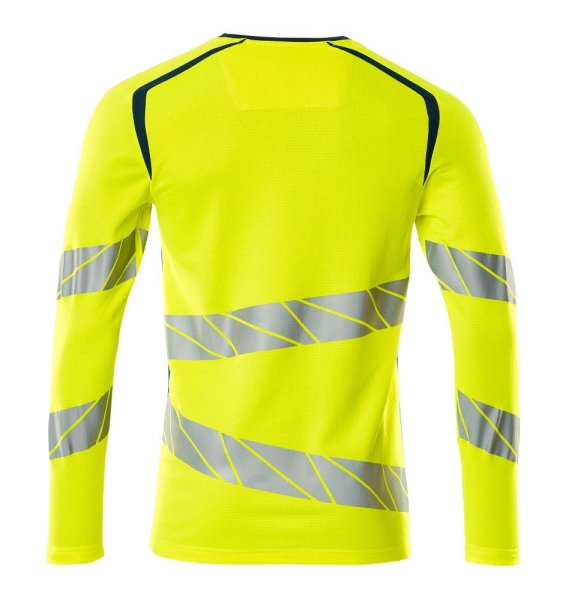 Zoom bild av Långärmad t-shirt, gul/petrolium