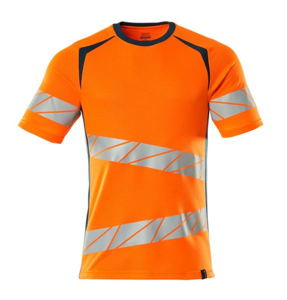 Zoom bild av Kortärmad t-shirt, orange/petrolium