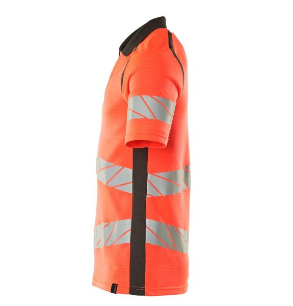 Zoom bild av Kortärmad piké, röd/mörk antrasite