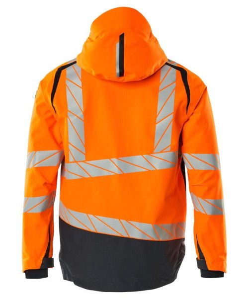 Zoom bild av Skaljacka, orange/mörk marin