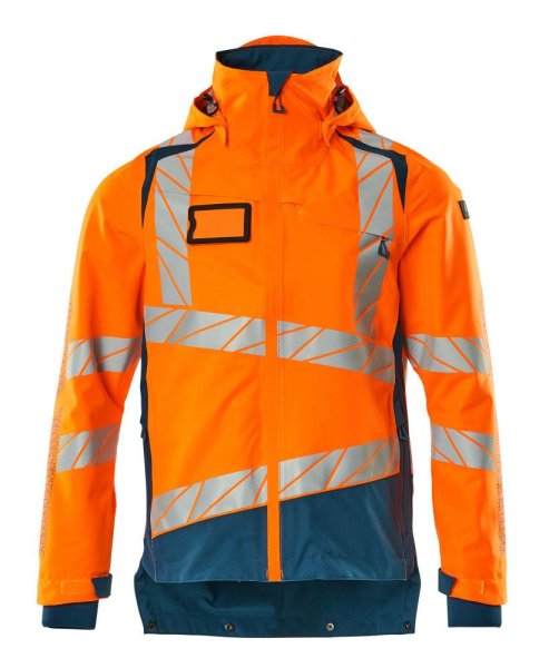 Zoom bild av Skaljacka, orange/petrolium