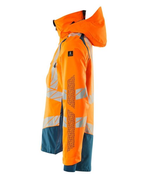 Zoom bild av Skaljacka, orange/petrolium