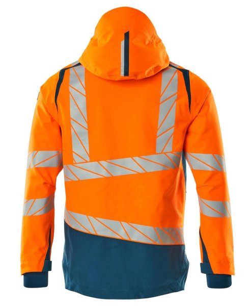 Zoom bild av Skaljacka, orange/petrolium