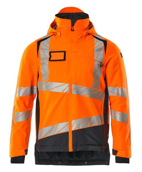 Zoom bild av Vinterjacka, orange/mörk marin