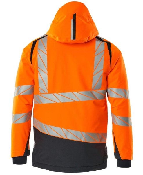Zoom bild av Vinterjacka, orange/mörk marin