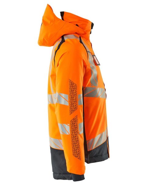 Zoom bild av Vinterjacka, orange/mörk marin