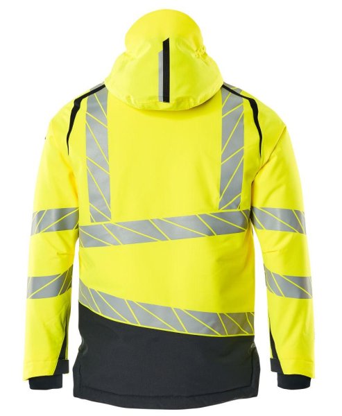 Zoom bild av Vinterjacka, gul/mörk marin