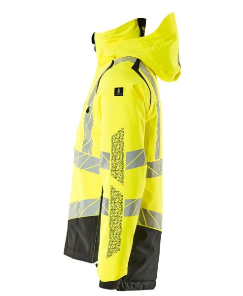 Zoom bild av Vinterjacka, gul/svart