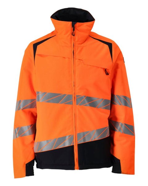 Zoom bild av Vinterjacka, orange/mörk marin