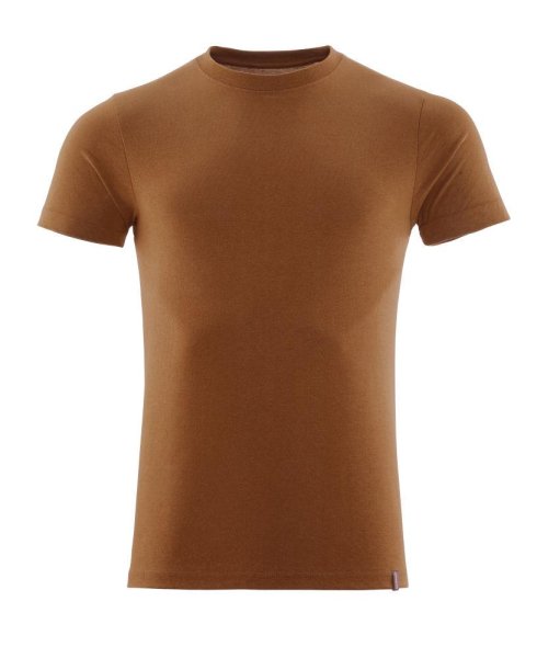 Zoom bild av Kortärmad t-shirt premium, nötbrun