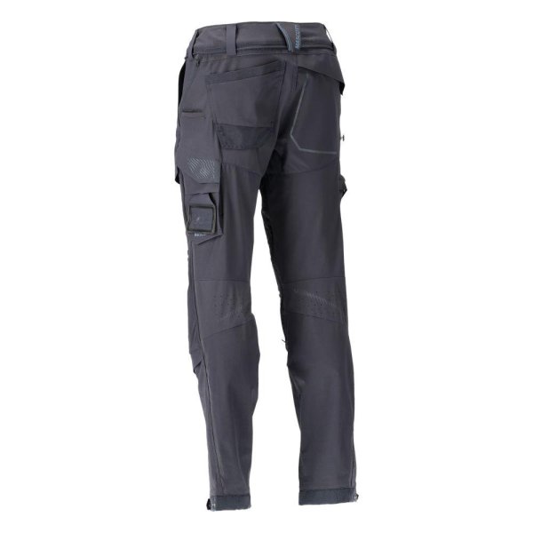 Zoom bild av Byxor med knäfickor, mörk marin