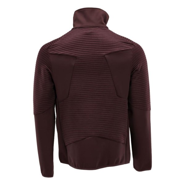 Zoom bild av Fleecetröja med blixtlås | Vinröd