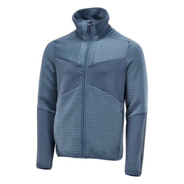 Zoom bild av Fleecetröja med blixtlås | Stenblå