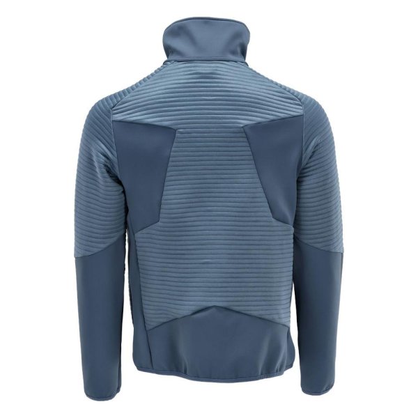 Zoom bild av Fleecetröja med blixtlås | Stenblå