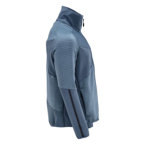 Zoom bild av Fleecetröja med blixtlås | Stenblå