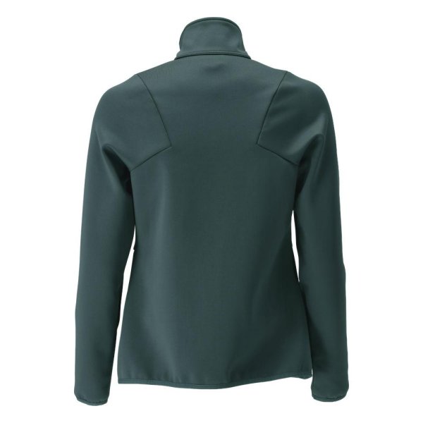 Zoom bild av Fleecetröja med blixtlås Dam | Skogsgrön