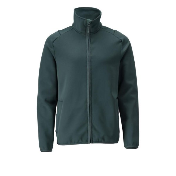 Zoom bild av Fleecetröja med blixtlås Herr | Skogsgrön