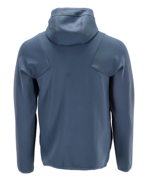 Zoom bild av Fleecetröja med huva, Herr | Stenblå