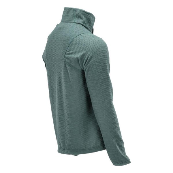 Zoom bild av Mikrofleece tröja med blixtlås Herr | Ljus Skogsgrön