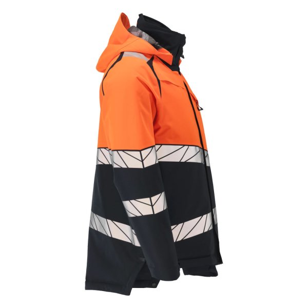 Zoom bild av Vinterjacka, svart/orange