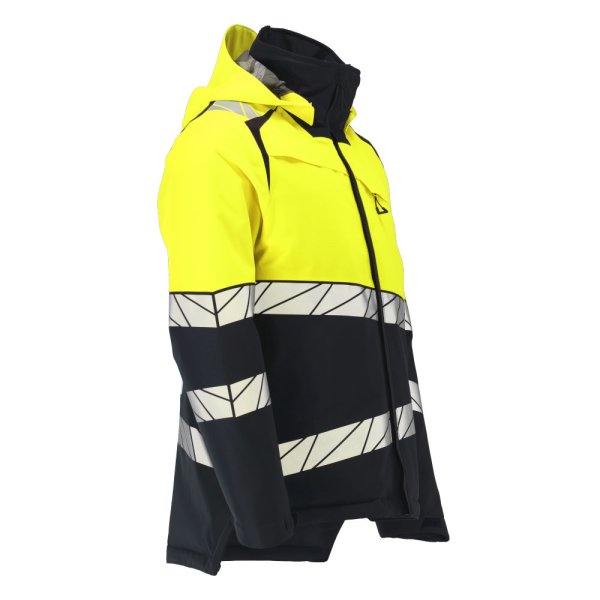 Zoom bild av Vinterjacka, marin/gul