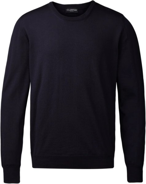 Zoom bild av Milan mens pullover round-neck, dark navy