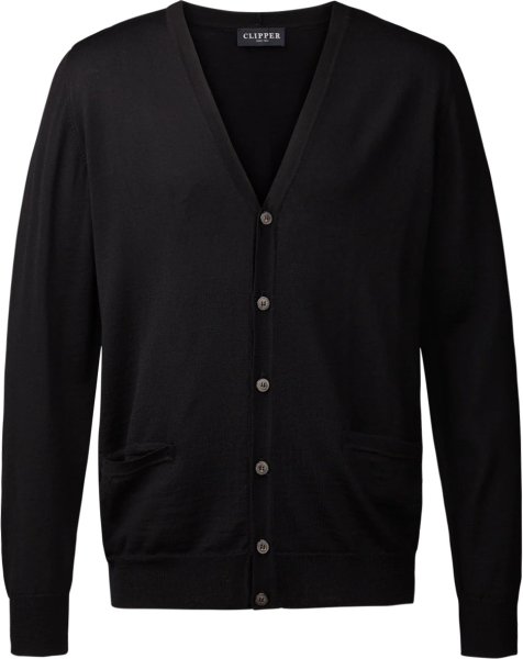 Zoom bild av Milan mens cardigan v-neck, black