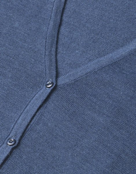 Zoom bild av Copenhagen womens cardigan v-neck, dusty blue melange