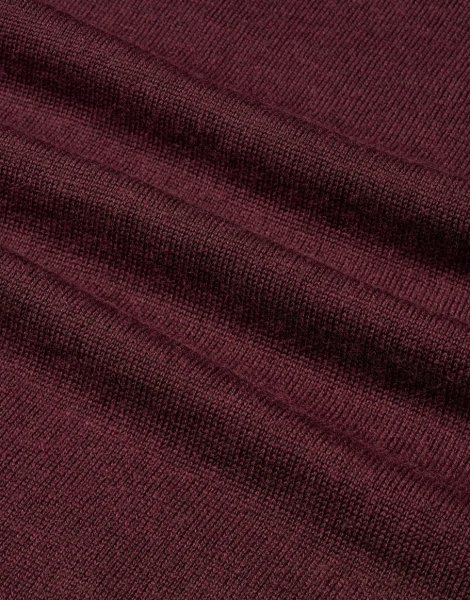 Zoom bild av Copenhagen mens pullover v-neck, burgundy melange