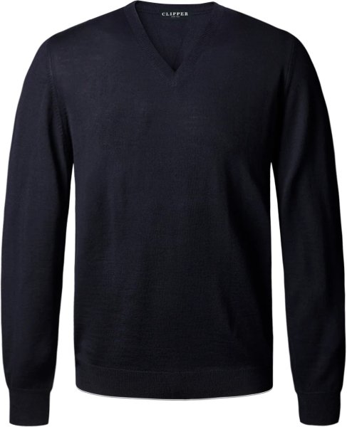 Zoom bild av Copenhagen mens pullover v-neck slimfit, navy