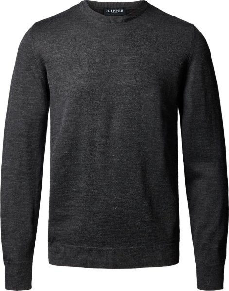 Zoom bild av Copenhagen mens pullover round-neck slimfit, charcoale melange