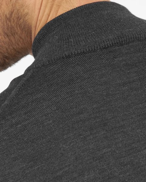 Zoom bild av Berlin mens cardigan, dark charcoal melange
