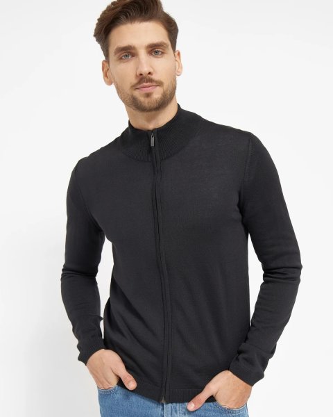 Zoom bild av Berlin mens cardigan, black
