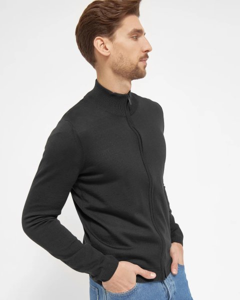 Zoom bild av Berlin mens cardigan, black