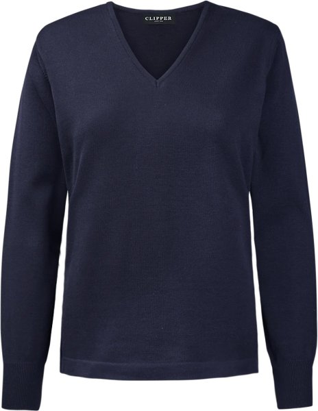 Zoom bild av Stockholm womens pullover v-neck, dark navy