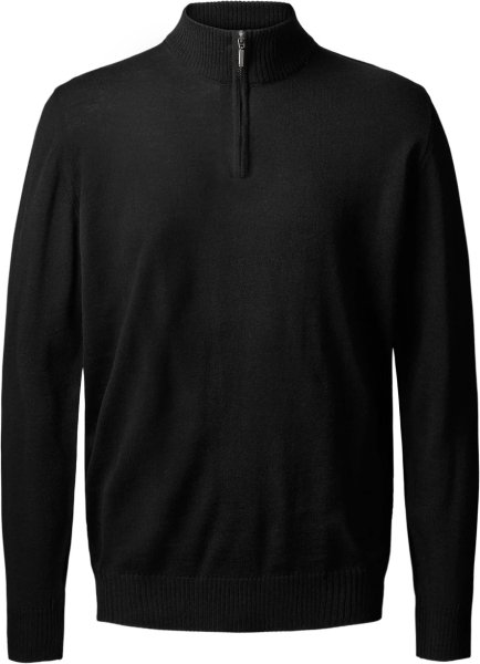 Zoom bild av Copenhagen mens pullover zip-neck, black