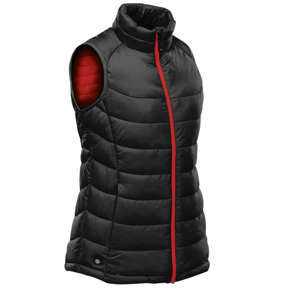 Zoom bild av Women's Stavanger Thermal Vest, black/red