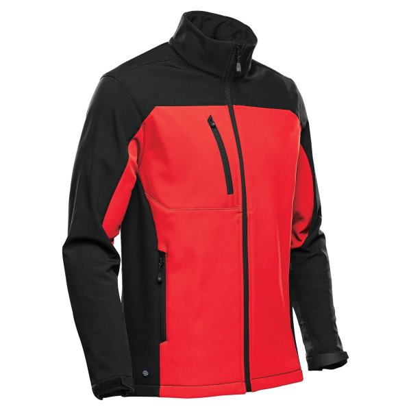 Zoom bild av Men's Cascades Softshell, red/black